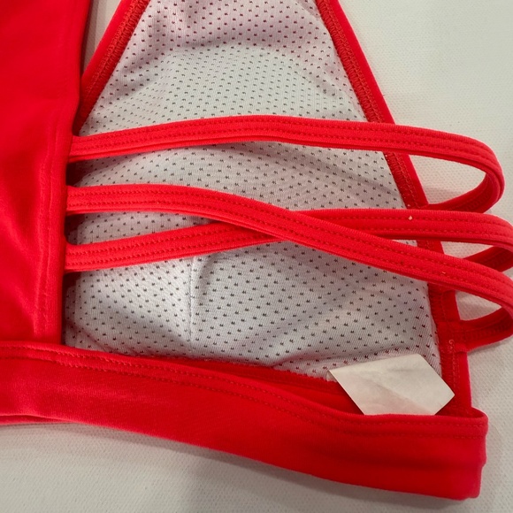 Lavaloka Activewear Bright Orange Strappy Sports Bra. NWT. SAMPLE SALE. - Picture 3 of 8